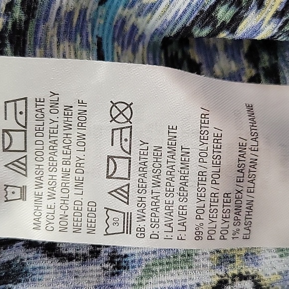 Belle by Kim Gravel Blue Boho Style Pullover Blouse Size 2X - Picture 8 of 9